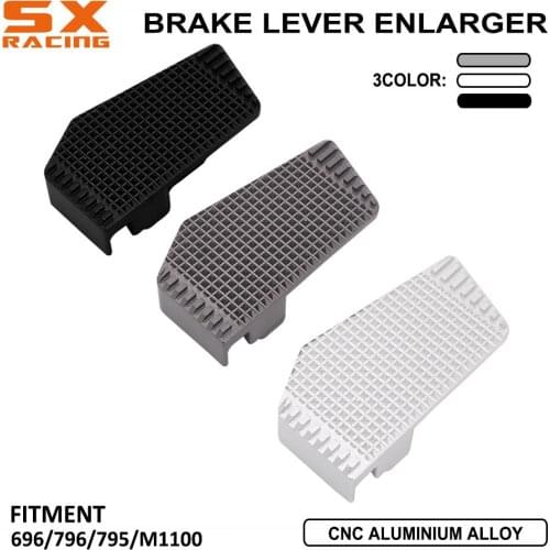 Motorcycle Rear Foot Brake Lever Pedal Enlarge Extension Support For DUCATI 696 796 795 M1100 Brakes Peg Pad Extender