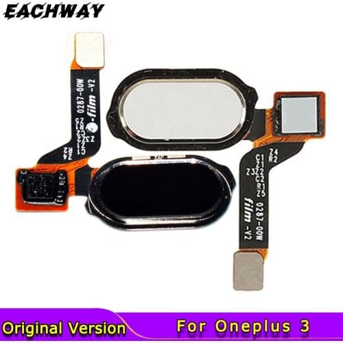 Original for Oneplus 3 Home Button Fingerprint Sensor FPC Flex Cable Back Return Ribbon Oneplus Three 3 A3000 3T Sensor Flex