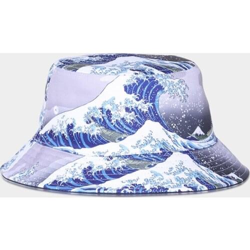 Unisex Bucket Hat Streetwear Casual Fashion Outdoor Japanese Sun Protection Cotton