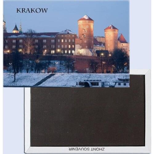 Krakow, Poland 25255 Travel Gifts 78*54mm Souvenir Fridge Magnet Home accessories
