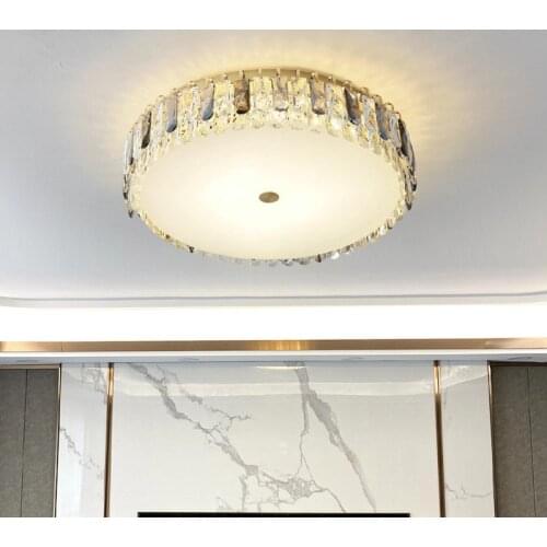 Living Room Ceiling Lamp Luxury Led Dimmable Ceiling Lights K9 Crystal Ceiling Mounted Lamp Indoor Lighting Lustre Luminarias