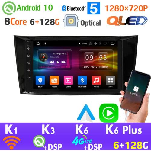 QLED 1280*720 Android 10 For Mercedes Benz CLS Class W219 G-Class W463 E-Class W211 GPS Radio Head Unit auto CarPlay AHD 1080P