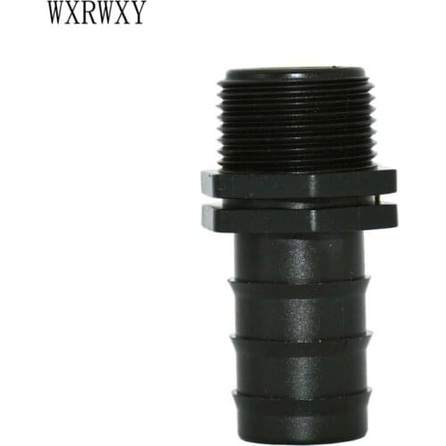 Wxrwxy Garden irrigation 3/4" male to 25mm hose straight barb connector male connectors 3/4 25mm hose fittings 3 pcs