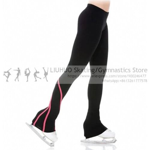Figure Skating pants Children Thin fleece Adult Girls Skate Training leggings Women Skiing skating Trousers Wholesale