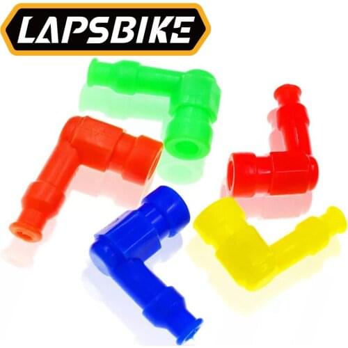 Universal Moped Ignition Coil Elbow Spark Plug Cap Head For Motorcycle Honda Suzuki Kawasaki Yamaha Dirt Pit Bike Go Kart Buggy