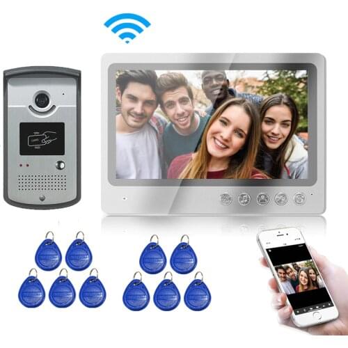 9 Inch WIFI SIP Screen Video Intercom Door Phone Record System RFID Night Vision Doorbell APP Remote View Unlock Free Ship