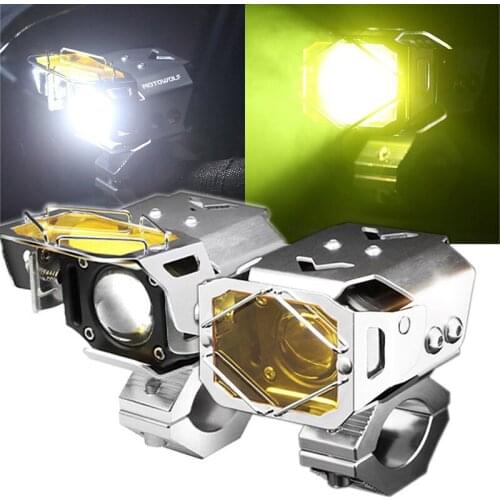 1 Pair Universal Motorcycle Fog light Assembly For BMW R1200GS ADV F800GS R1250GS K1600 LED Auxiliary Driving Passing Fog Lamp