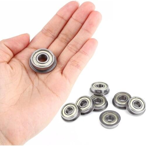 10pcs/lot F608ZZ Double Shielded Steel Flanged Miniature Ball Bearings Steel 8*22*7mm