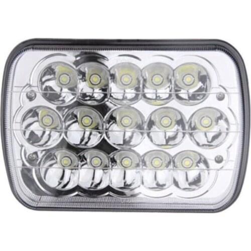 Universal 2PCS 15W LED Replacement Headlights 5.5x7inch For Car Vehicle Pretty