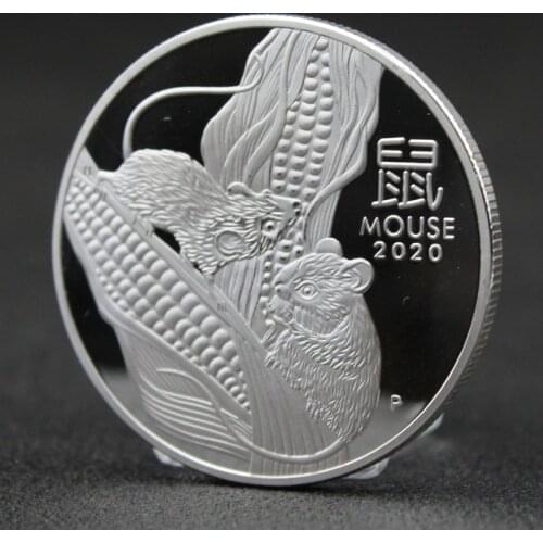 2020 Australia Mouse Silver Gold Plated Coin Commemorative Gifts Challenge Coins