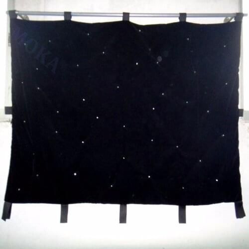 3m*4m Flexible led Star cloth,RGB led stage backdrop ,240pcs LED DJ Skirt for DJs, night clubs, dance parties, bands