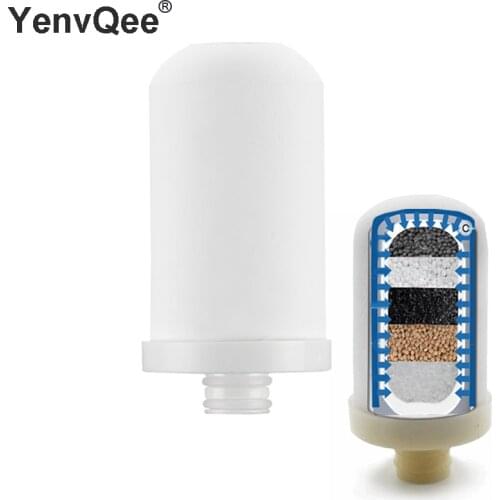 3Pcs/Lot Kitchen Ceramic Activated Carbon filter Cartridge Remove Water Contaminants Alkaline Water For Faucet Tap Water Filter