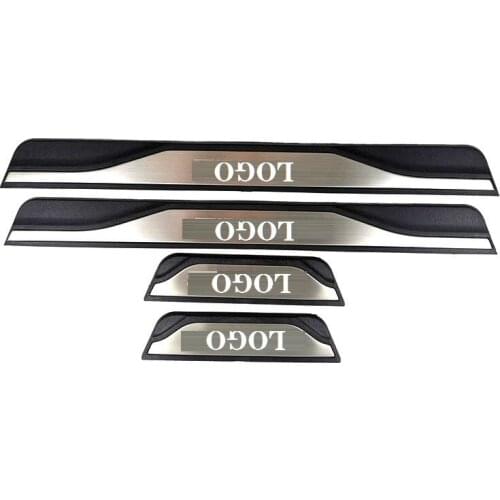 4pcs/Lot ABS Stainless Steel Door Sill Pedal Scuff Plate for OPEL GRANDLAND X A18 Car Accessories