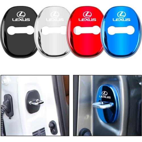 4 pcs Car Door Lock Protective Cover Stickers For Lexus RX350 RX300 IS250 RX330 LX470 IS200 LX570 GX460 GX ES LX IS IS350 LS46