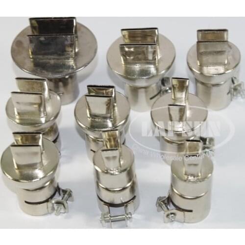 8 pcs / Lot Dual Mouth Nozzle Soldering station Hot Air Stations Gun Nozzles for 858 858A 858D 868 878 898