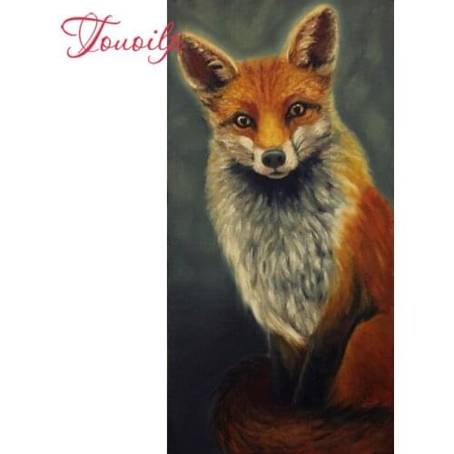 TOUOILP 100% Full Square&round drill 5D DIY Animal fox 5d Diamond painting Embroidery Mosaic Cross Stitch Rhinestones arts