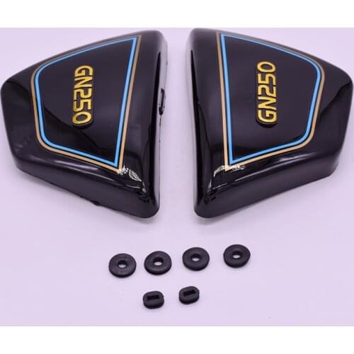 Free Shipping Motorcycle Parts GN250 ABS Side Cover For Suzuki Wangjiang gn 250 Fuel Tank Guard Plate 250cc Red / Black Shield