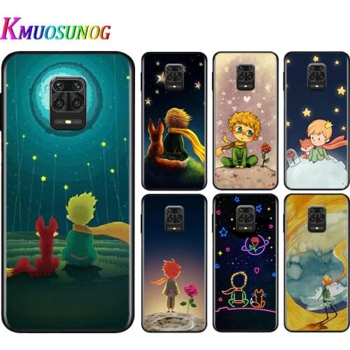 Silicone Black Cover Lovely little prince For Xiaomi Redmi Note 9 9S Pro Max 8T 8 7 6 5 Pro 5A 4X 4 Phone Case Bag