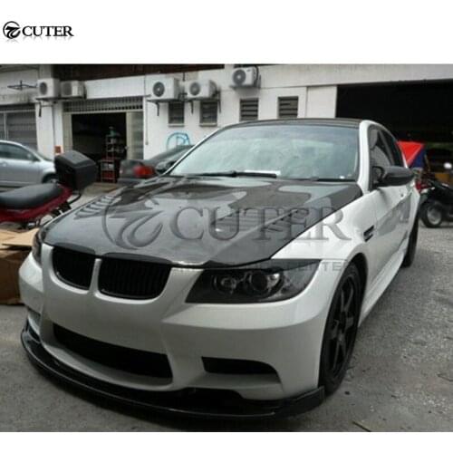 E90 3 series 320i Carbon Fiber Front engine Hood Bonnets engine Covers with vents for BMW E90 325i 05-08