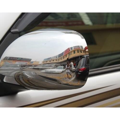 ABS chrome design For toyota Prado 120 accessories side mirror cover cap trim fit toyota prado fj120 2003-2006 2007 2008 parts
