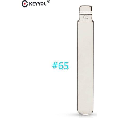 KEYYOU Metal Blank Uncut Flip KD Remote Key Blade Type #65 for Subaru High Quality NO. 65 Blade
