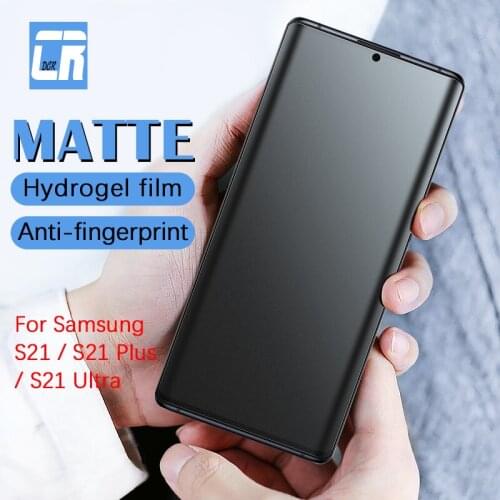 3Pcs 999D Anti Fingerprint Matte Hydrogel Film for Samsung galaxy S21 Plus Screen Protector On Samsung S21 Ultra Protective Film