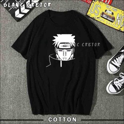 Fashion Manga Men T-shirts Pain Anime Graphic Print Summer T-shirt Streetwear Ulzzang Harajuku T-Shirt