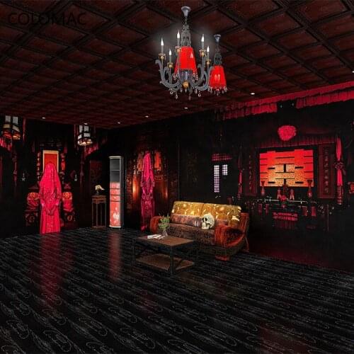 Colomac Custom Chinese Ancient Style Reasoning Game Theme Wallpaper Home Wall Stickers for Decoration Drop Shopping