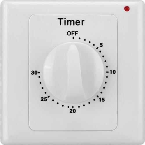 New Household Switch Accessor Equipments Countdown 30 Mins Timer Switch 10A Rotary Switch Timer Smart Switch Light Switch Cover