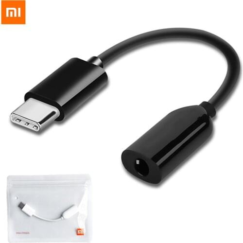 Original USB Type C to 3.5mm Jack Aux Audio Cable Adapter for Xiaomi Mi 11 10 10T 9 8 Pro Headphone Aux Cable USB Type C Adapter