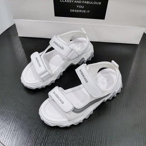 Thick Platform Casual Sandal for Women 2021 New Summer All-match Web Celebrity Heighten Platform Sports Daddy Shoes