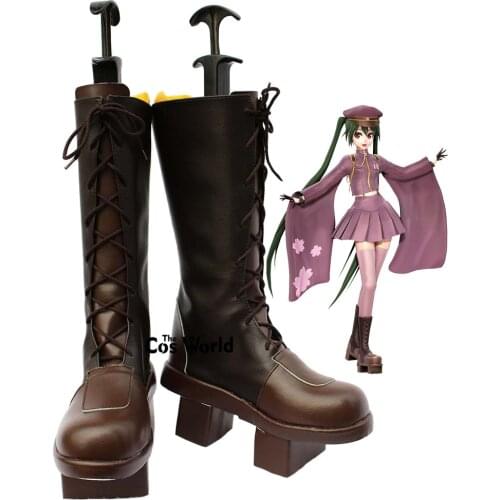 Vocaloid Senbonzakura Miku Anime Customize Cosplay Shoes Boots