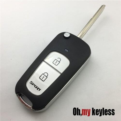 Folding key shell for hyundai elantra tucson sonata NF remote control key case midified key blank