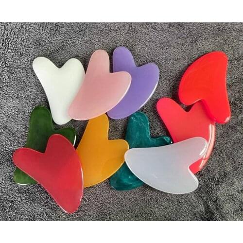 Colors Natural Jade Gua Sha Scraper Board Massage Rose Quartz Jade Guasha Stone For Face Neck Skin Lifting Wrinkle Remover Beau