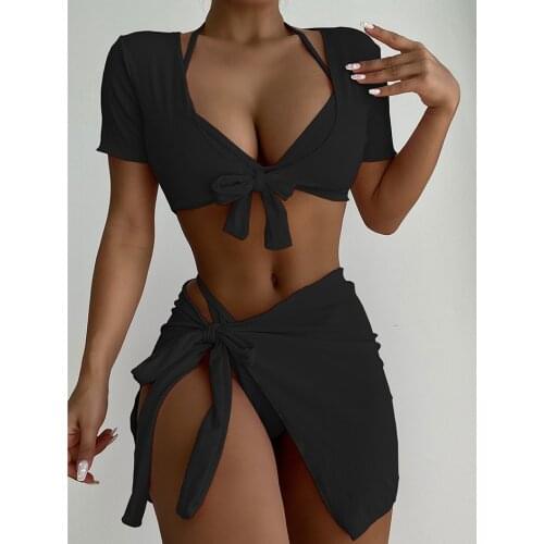 Sexy Brazilian Bikini 2021 Swimsuit Female 4 Piece Swimwear Women Mini Thong Bikinis Set Bathing Suit Woman for Summer Beachwear