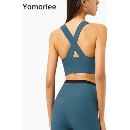 Yoga Beauty Back Fitness Running Sports Underwear Top Sports Bra for Women Gym Criss Cross Running Push-up Elastic Workout Vest