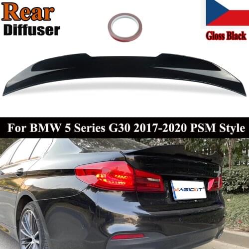 MagicKit FITS 2017-2021 BMW G30 5 SERIES 530i 540i M5 M STYLE TRUNK SPOILER CARBON-ABS