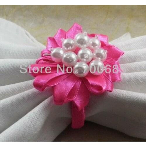 Beaded wedding napkin ring, napkin holder, decoration napkin ring