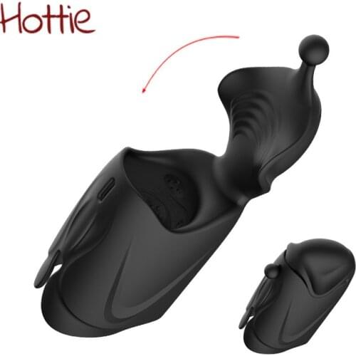 Vibrating Penis Trainer Glans Massager Exercise Vibrators Silicone Sex Toys for Couples Male Delay Ejaculation Intimate goods