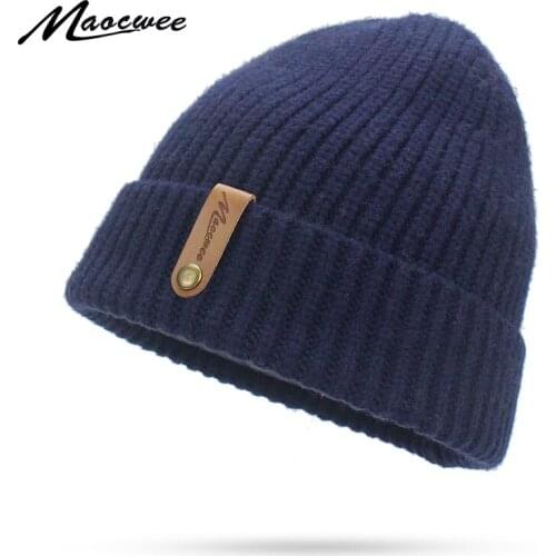 Winter Hip Hop Beanies Hat For Men Women Knitted Hats Crochet Ski Cap Warm Skullies Gorros Women Warm Baggy Outdoor Sports Hat