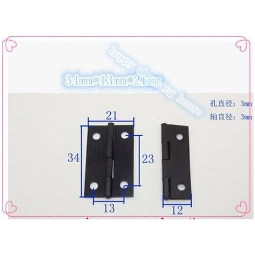 1.5 inch black box hinge crafts accessories gift box hinges 34mmX21mmX0.5mm