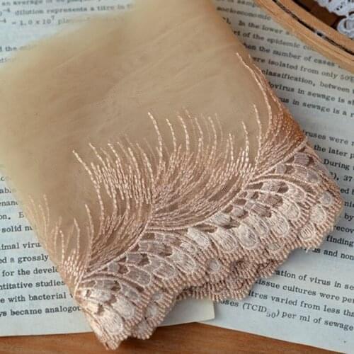10meters Mesh Embroidered Lace Trims 11cm Fabric Lingerie Bra Dress Costume Trims Decoration DIY Clothes