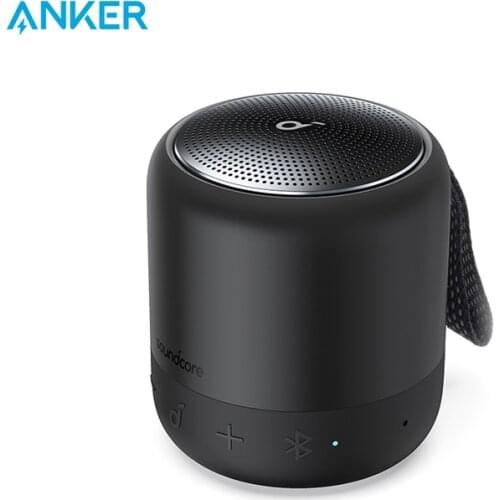 Anker Soundcore Mini 3 Bluetooth Speaker, BassUp and PartyCast Technology, USB-C,Waterproof IPX7,and Customizable EQ