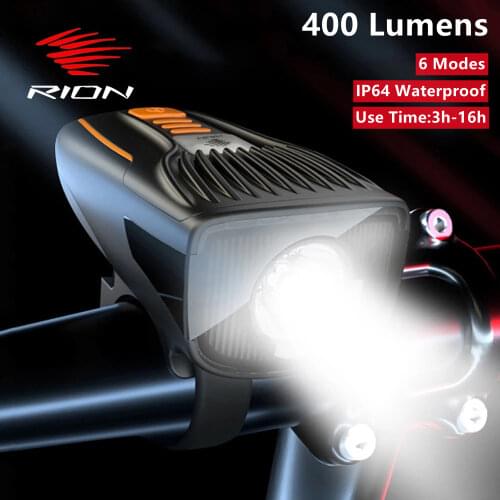 RION Cycling Intelligent Bicycle Headlight Waterproof Bike Light Sensing Lamp Flashlight Rechargeable MTB Luz Bicicleta