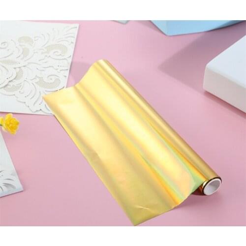 Hot Stamping Holographic Foil DIY Toner Reactive Foil by Laser Printer 5mx19.3cm and Laminator Transfer Sheets Hot Foil Rolls