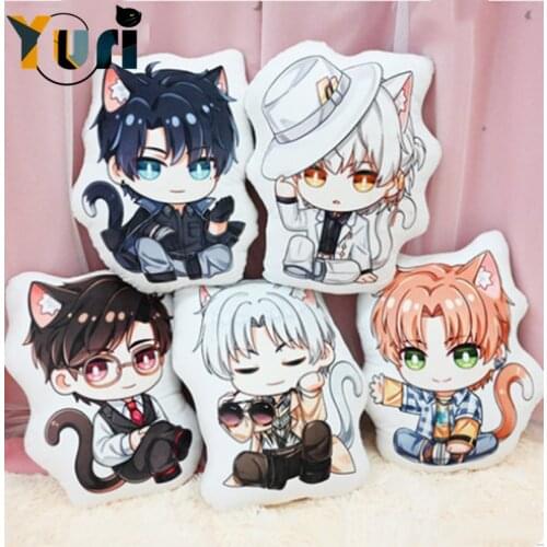 Game Light and Night Osborn Sariel Lu Shen BL Plush Doll Animal Pillow Two-sides Bolster Toy Cosplay Anime Fan Gift C MT