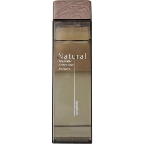 Water Bottle Square Leak-proof Plastic Portable Drinking Cup Water Cup Outdoor Cold Juice Water Sports Cup Portable Drinkware