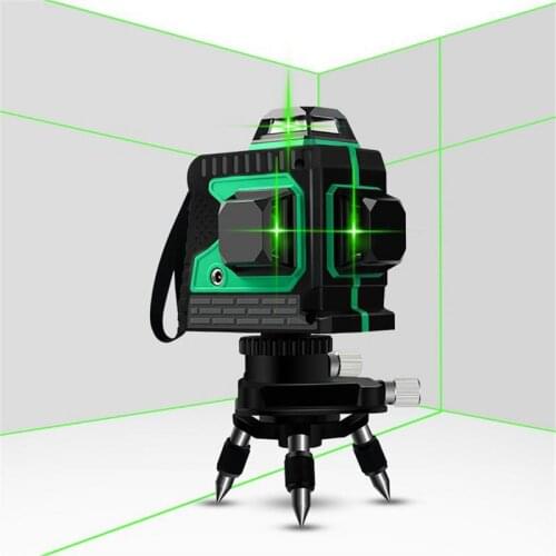 Laser Level 12 Lines 3D Self-Leveling 360 Horizontal And Vertical Cross Super Powerful Green/Red Laser Beam Line