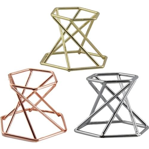 Metal Display Stand Holder for Geode Fossils Minerals Relics Rocks Gemstone Baseball Home Office Decor