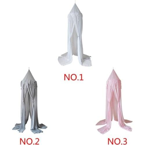 Mosquito Net Solid Summer Gray /White /Pink Mongolian Yurt Mosquito Net Living Room Women Universal Bed Flying Insect Net Home